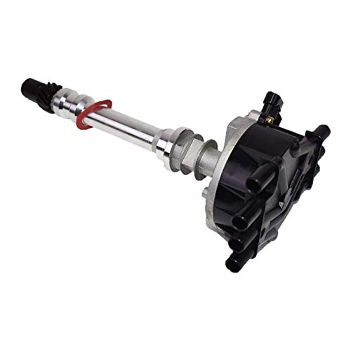 A-Team Performance - Complete Direct Efi Distributor 6 Cylinders Vortec Male Cap - Compatible With Chevy Chevrolet Gm 90° V6 4.3L / 262 1995-2007, Black Cap #TOP2