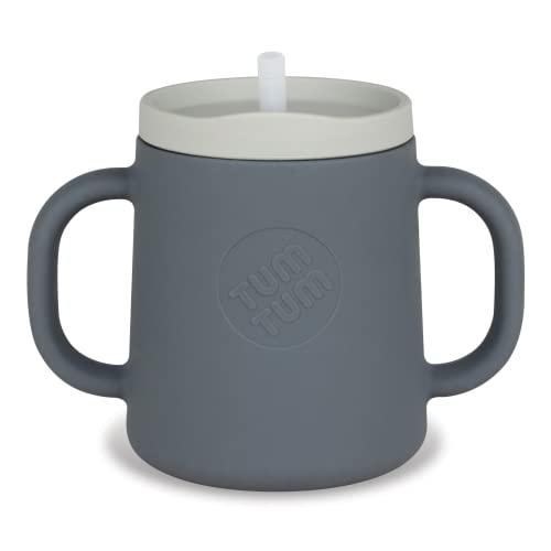 Image of TUM TUM 3 way Baby Trainer Cup, Designed with Feeding Specialist, 180ml (Grey)