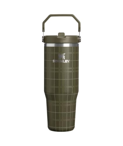 Image of STANLEY IceFlow 2.0 Flip Straw Tumbler, 30 oz, Peat Moss Plaid