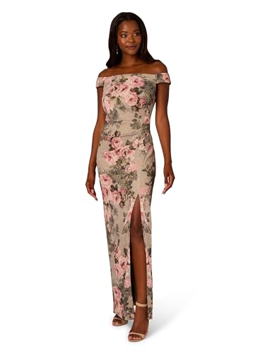 Adrianna Papell Women's Matelasse Column Gown