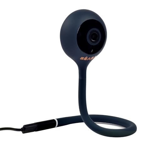 Béaba, Ecoute Bébé Vidéo, Babyphone Zen Connect, Caméra Full HD 1090p, Talkie-Walkie, Longue Portée, Connexion Mobile et WiFi, Berceuses, Tige Flexible,...
