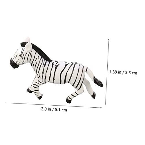 Totority 6 Unidades Zebra Micropaisagem Estatueta De Zebra De Resina Figura De Zebra De Jardim Estat