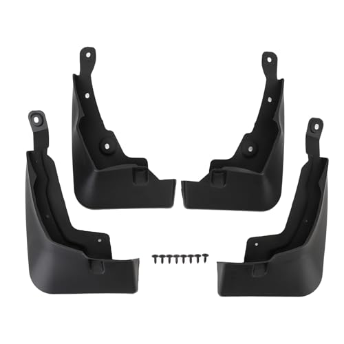 Image of Mud Flaps, Universal Mud Flaps Set for Car, 4PCS Car Mud Flaps Front Rear Left Right Splash Proof Effective Splash Guards for Cars, SUVs, Automotive Exterior Accessories