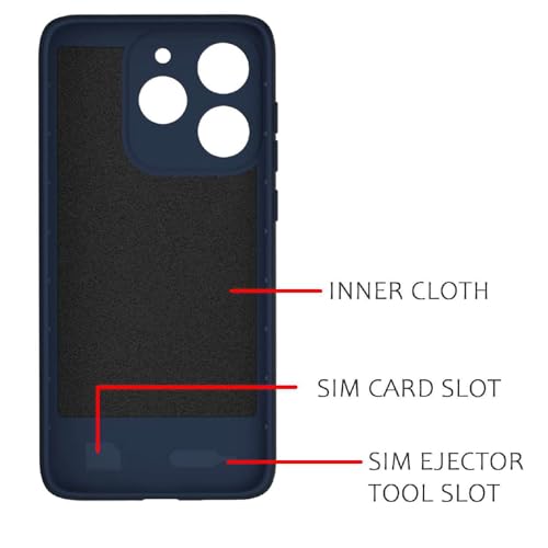 Image of Shockproof Case for Realme 15T 5G / Narzo 90 5G | Full Camera Protection | TPU Flexible Back Cover for Realme 15T 5G / Narzo 90 5G (Steel Blue)