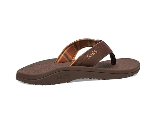 Image of Sanuk On the Rocks Men's Beach Sandals | Flip Flops for Men | Quick Dry Flip-Flop Slides | Supportive & Lightweight | Arch Support Footbed