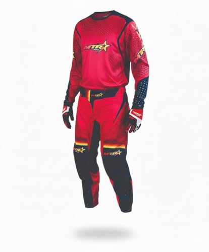 Equipación motocross MTR adulto completa pantalón camiseta y guantes
