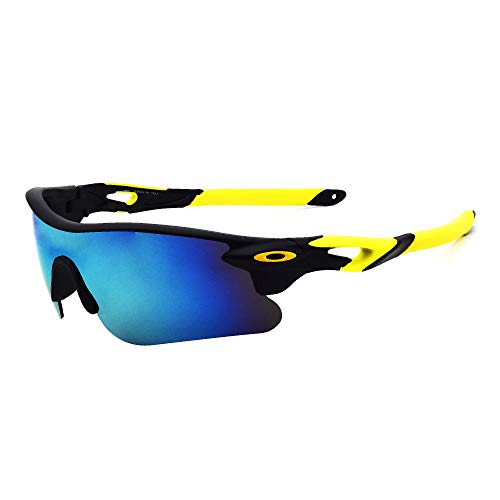 Peter Jones Blue Sports Unisex Sunglasses for Driving, Sports, Cycling (M007Y) - Image 2