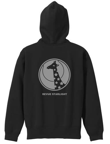 少女☆歌劇 レヴュースタァライト キリンマーク ジップパーカー ブラック XLサイズ