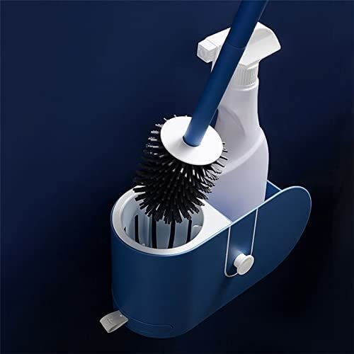 XDLEDMKIZ Toilet Bowl Brush With Holder Set Soft TPR Silicone Head Wall-Mounted Cleaner Storage Box Durable Bathroom - Image 6