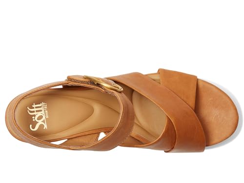 Sofft Women's Lizzie Heeled Sandal, Luggage, 82