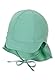 Sterntaler Unisex Kinder Schirmmütze Mit Nackenschutz Bindebänder Und Einsteckbaren Ohrenklappen Kindermütze, Mittelgrün, 45 EU