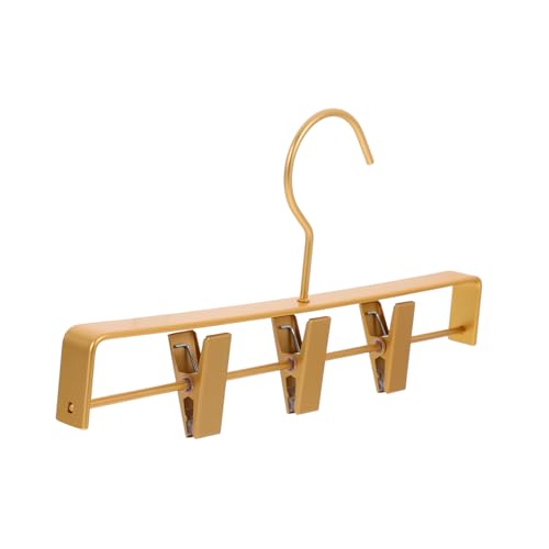 SOLUSTRE Pant Hangers Clips Strong Aluminum Construction Non-Slip for Jeans Space Saving Organizer