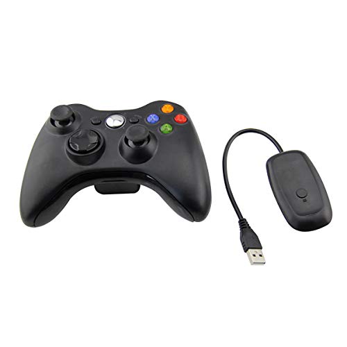 Image of Xbox 360 Wireless Controller Gamepad Joystick with USB Receiver for Xbox 360 and PC 3000