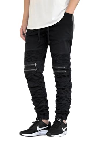 AIRNINE Men's Biker Denim Jogger Pants S-5XL