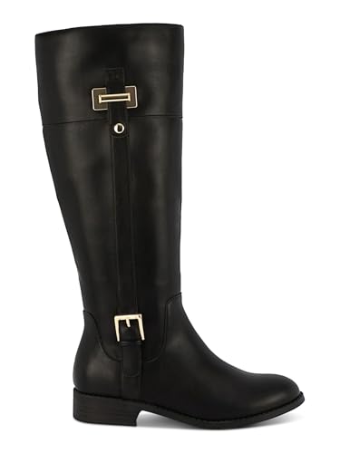 Karen Scott Womens Edenn Faux Leather Riding Knee-High Boots3