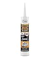 Ziollo RV Flex Repair Caulking Lap Sealant - Self Leveling EPDM Sealant for Rubber Roofs on Motorhomes, Trailers, Campers (White, 1-10 oz Tube of RV Caulk)