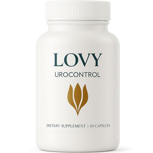 Lovy Urocontrol Capsules Bladder Health Supplement Maximum Strength Formula with Magnesium Cranberry Pumpkin Seed Red Clover Sea Buckthorn Fruit Powder Non-GMO Gluten Free 60 Capsules (1)