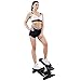 Mini Stepper mit Power Rope, Up-Down-Stepper mit Multifunktions-Display verschleißfreie Hydraulik-Zylinder Swing Stepper für Bein Training Pedalmaschine Hometrainer
