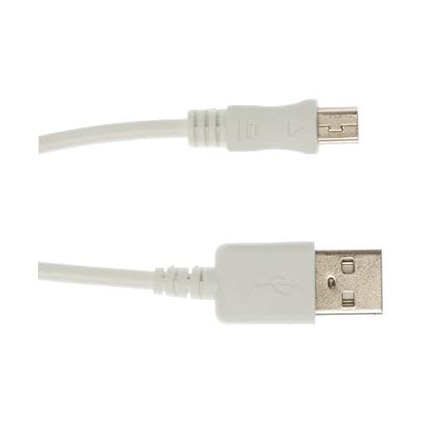 Kingfisher Technology - 90cm White USB Charger Charging Power Cable Lead Adaptor (22AWG) Compatible with Floureon VB601 Baby Monitor Cover