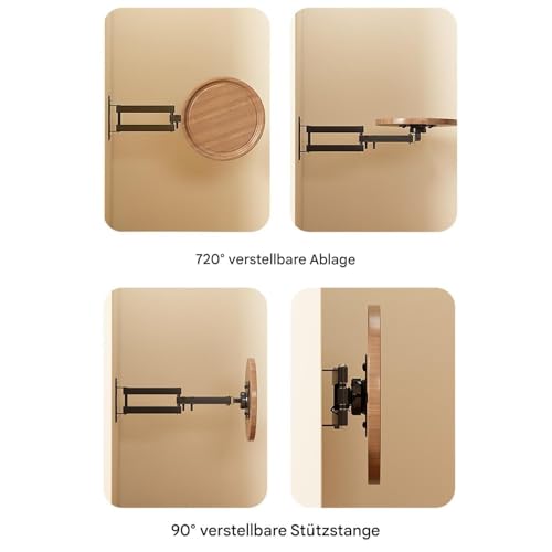 Table basse pliable et extensible idéale pour un apéro sur le balcon ou un studio - 6