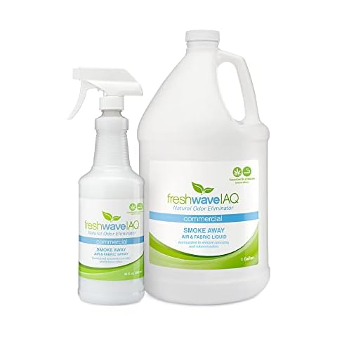 Fresh Wave IAQ Odor Removing 32 fl oz. Smoke Away Air & Fabric Sprays 3-Pack and 1 Gallon Liquid Refill Cover