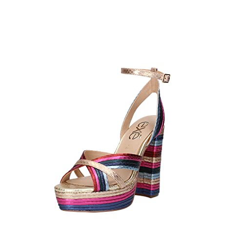 Exé Sandalias de tacón para mujer OPHELIA-832, multicolor, 36 EU