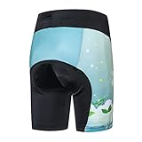 Radhose gepolstert Kinderfahrradunterwäsche Kinderfahrrad MTB Hosen Junge Mädchen Rennsport Reitbekleidung Outfits Weiß Blau L
