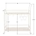 FirsTime & Co. Gold and Brown Francesca Bar Cart, 2 Tier Mobile Mini Bar, Kitchen Serving Cart and Coffee Station with Storage for Wine and Glasses, Metal and Wood, Modern