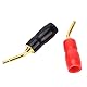 Greluma 12 Stk 2 mm Bananenstecker Stiftschraube, 2 mm vergoldeter Audio-Lautsprecher Kabelanschluss
