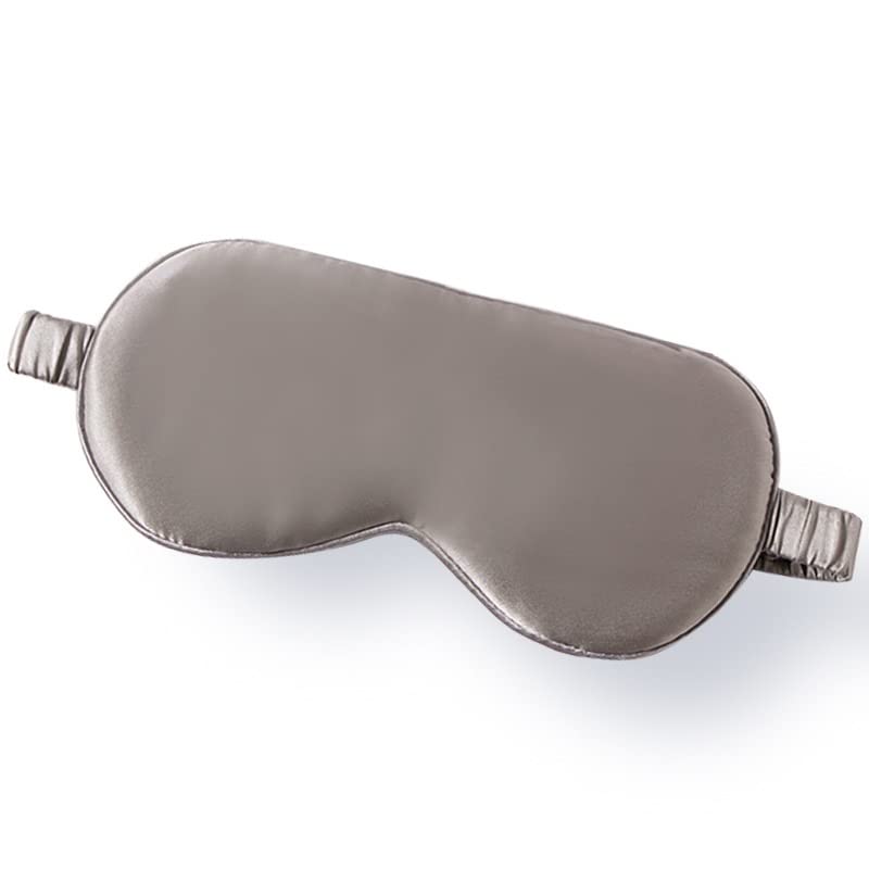 Schlafmaske aus Seide, weicher Satin, Augenbinde, elastischer Riemen, Nacht-Augenschutz, Reisenickerchen for Damen und Herren (Color : A)
