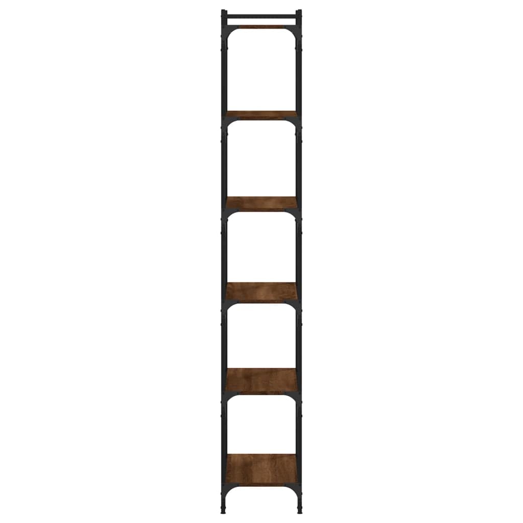 Generisch Bücherregal 6 Böden Braun Eiche-Optik 60x30x188cm Holzwerkstoff,Möbel,Regalsysteme,Bücherregale Bücherschränke-837666