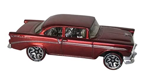 Hot Wheels id Vehículo Escala 1:64 Red 56 Chevy Bel Air miniatura 3