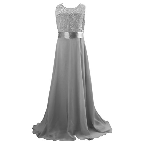 Floor Length Dress, Acecharming Big Girls Lace Chiffon Dress Wedding