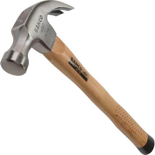 Bahco 427-16 Claw Hammer 16oz Hickory Handle Anti-Slip Grip Polished Tool