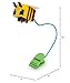 Minecraft Yellow Bee Battery-Powered Reading Light with Clip and Adjustable Arm | Night Light Mood Lamp for Books and Kindles, Home Decor Room Essentials | Video Game Gifts and Collectibles