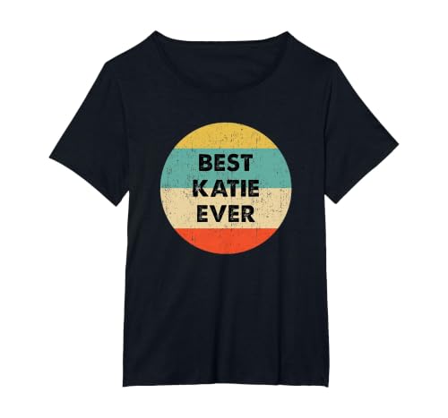 Katie Name T-Shirt, Women's Plus, Black, 2X