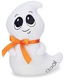 Bearington Ghost Stuffed Animal - Soft & Cuddly Plush Toy for Hugs & Play - Posable & Machine Washable Stuffed Toy for Kids - Decorative Spooky Accent & Plushies for Shelves - Swoop Ghost Plush 7