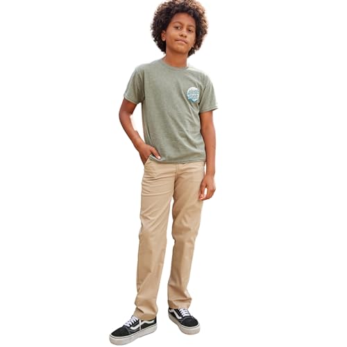 Dickies Boys' 850 Flex Twill Slim Taper Pant - Stretch School Uniform Pants, Wrinkle-Resistant, Durable Kids Trousers2