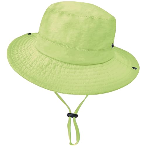 Image of Outdoor Kids Sun Hat UPF 50+ Quick Dry Foldable Bucket Hat Lightweight Adjustable Fishing Safari Hat for Girls and Boys