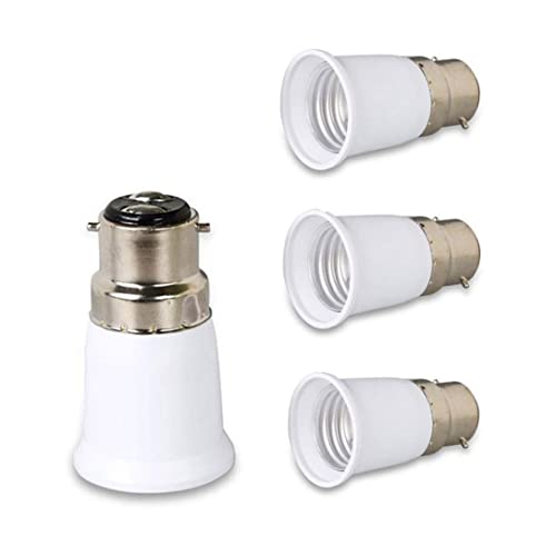 Convertisseur de douille de lumière B22 à E27 Ampoule à vis de la douille Adaptateur Lampe Porte lampe 4PCS Bases de lampe