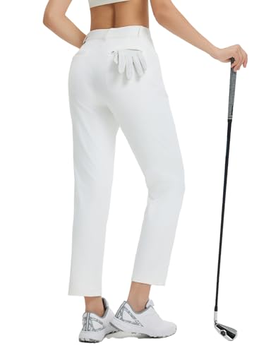 baleaf Women's Golf Pant Winter Fleece Lined Pants with Belt Loops Pockets Travel Work Casual3