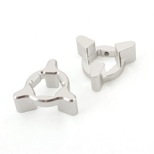 HUISI 17MM Gabelvorspannungsversteller Passend for Yamaha Passend for Kawasaki Passend for Suzuki Aprilia Passend for Ducati Triumph CNC Aluminium Motorradzubehör(Sliver)