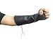 Handmade Leather Arm Guards Bow Hand Shooting Glove Adjustable for Hunting Shooting Target Practice Bow Black