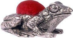Wentworth Pewter – Pewter Pin Cushions – Handmade Novelty Gift for Sewing Enthusiasts – Cute & Collectible – Made in UK (Frog)