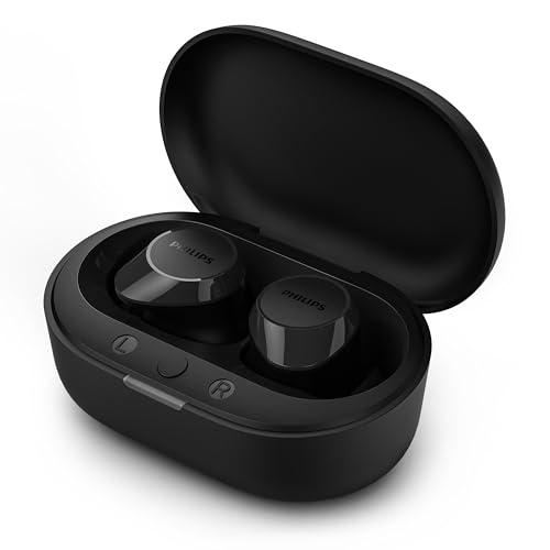 Philips TAT1209BK True Wireless In Ear Bluetooth Headphones - Kleine oordopjes, Geweldige kwaliteit, Natuurlijk geluid met dynamische bass, Duidelijke gesprekken en Kleine oplaadhoes - Zwart - Afbeelding 3