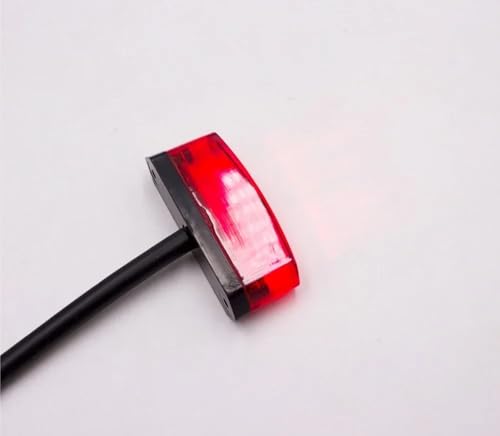 Luz trasera universal roja de freno para rutas nocturnas seguras en motocicleta urbana 6