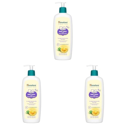 Image of Himalaya Baby Lotion with Pure Cow Ghee 400ml | ph 5.5 | Aloe vera | Safe for newborns | For baby's sensitive skin safe from day 1| No Parabens | No Phthalates | No Mineral Oil | No Synthetic color | Pediatrician evaluated