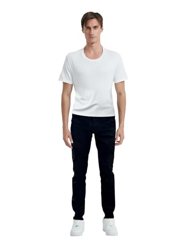 Men's Jeans Skinny Slim Fit Stretch Jeans for Men Denim Washed Pants3