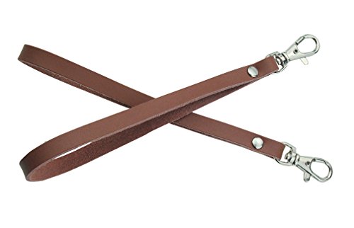 Preisvergleich Produktbild 2pieces echten leder - armband für brieftasche kupplung mit handtasche schlüssel schlüsselbund beutel (tan)