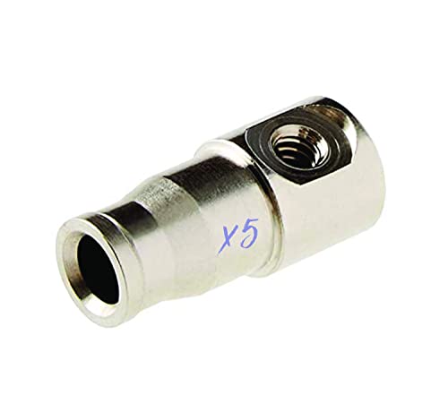 SUPERFOG SF1007-5 Tapones automáticos para tuberia de nebulización de 1/4" de diámetro, Plata, 5 Unidades Cover